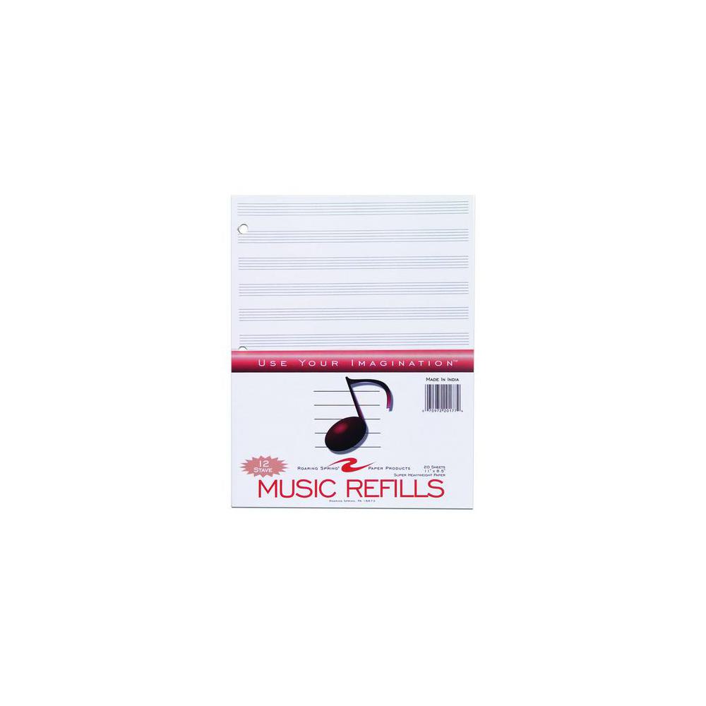 Roaring Spring, Printer & Filler Paper, Art & School, Music, 5025